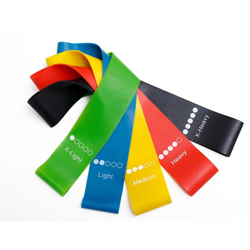 Yoga Resistance Rubber Bands Indoor Outdoor Fitness Equipment 0.35mm-1.1mm Pilates Sport Training Workout Elastic Bands Zenvana Living