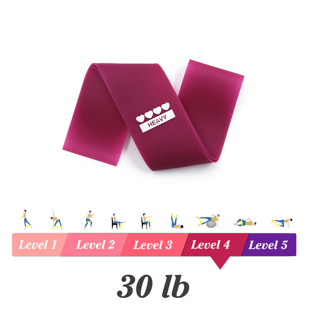 Yoga Resistance Rubber Bands Indoor Outdoor Fitness Equipment 0.35mm-1.1mm Pilates Sport Training Workout Elastic Bands Zenvana Living