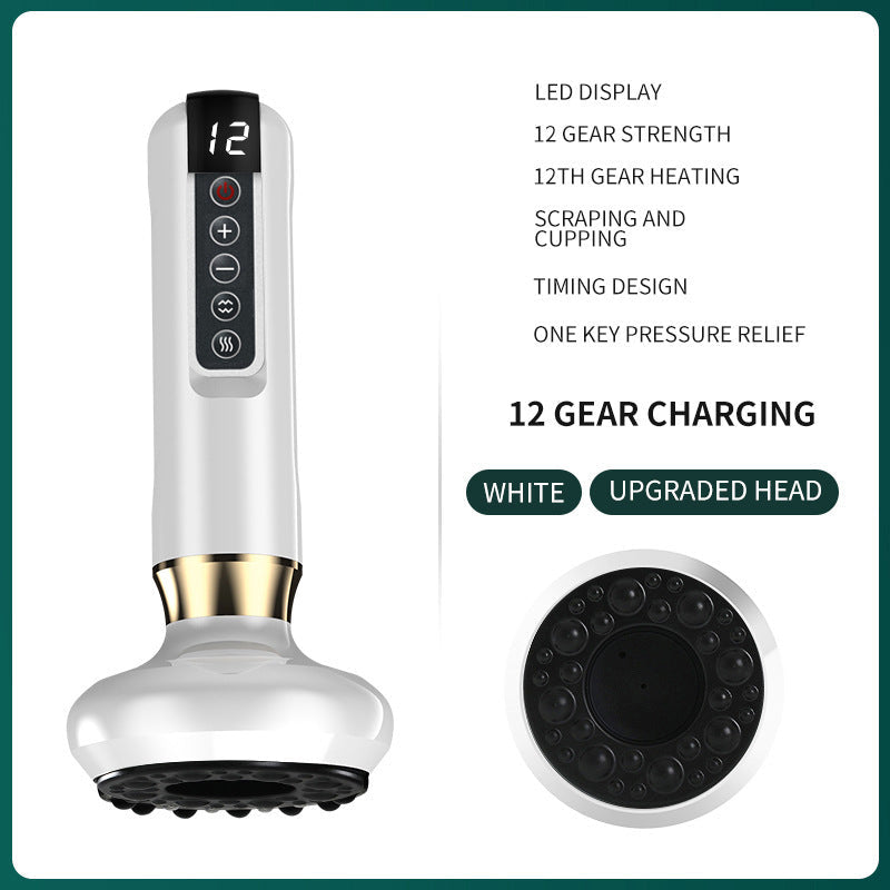 12 Gear Electric Vacuum Cupping Massager Body Professional Cupping Therapy Gua Sha Tools Zenvana